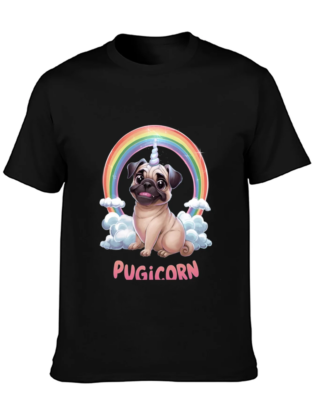 Pugicorn T-Shirt: Funny Pug Unicorn Rainbow Tee product image 6