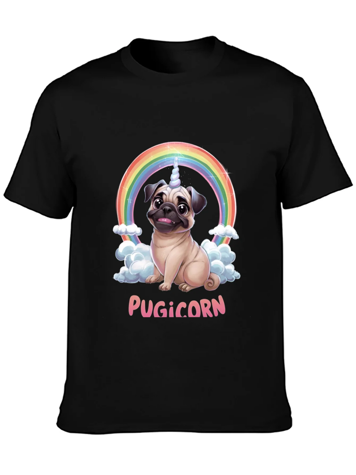 Pugicorn T-Shirt: Funny Pug Unicorn Rainbow Tee product image 6