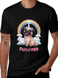 Pugicorn T-Shirt: Funny Pug Unicorn Rainbow Tee product image 1