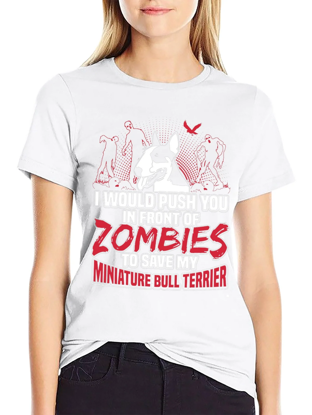 Miniature Bull Terrier Zombie T-Shirt product image 8