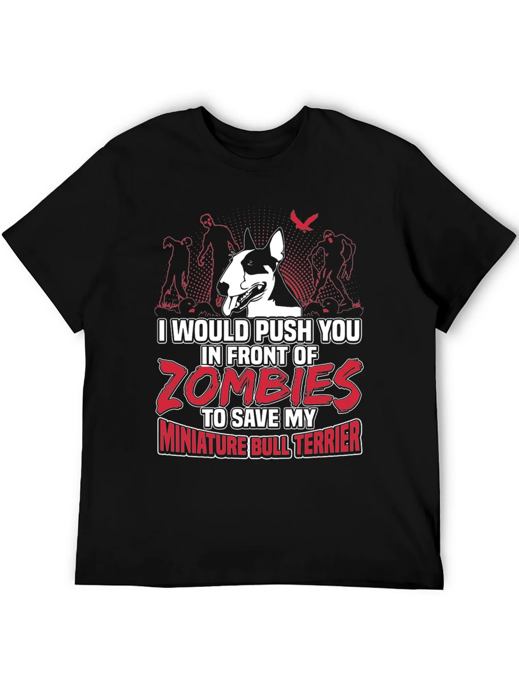 Miniature Bull Terrier Zombie T-Shirt product image 5