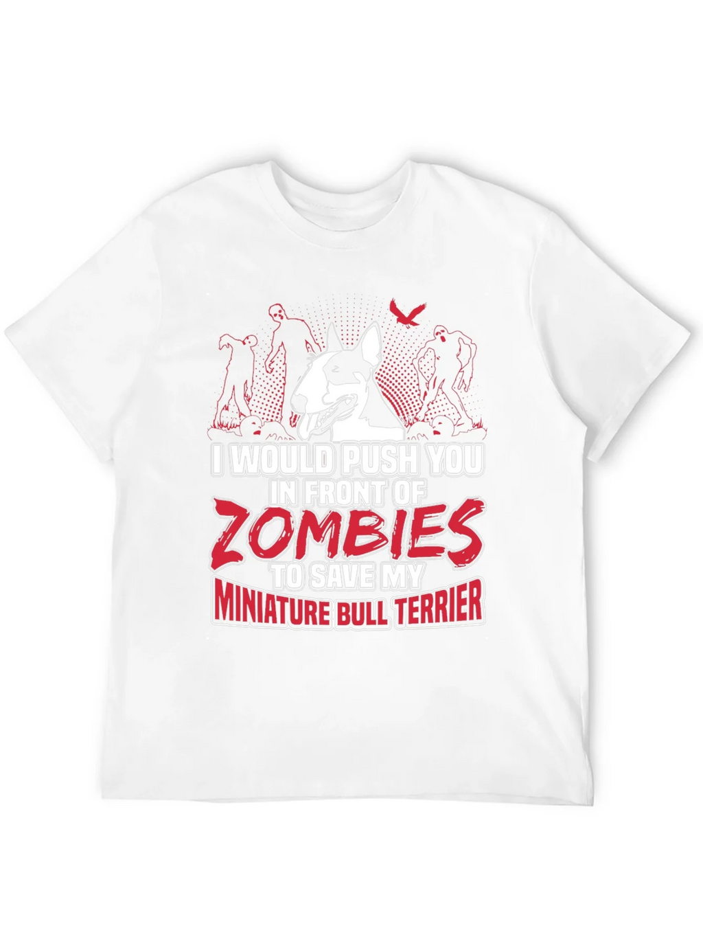 Miniature Bull Terrier Zombie T-Shirt product image 11