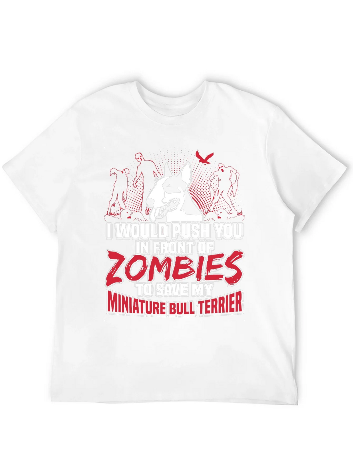 Miniature Bull Terrier Zombie T-Shirt product image 11