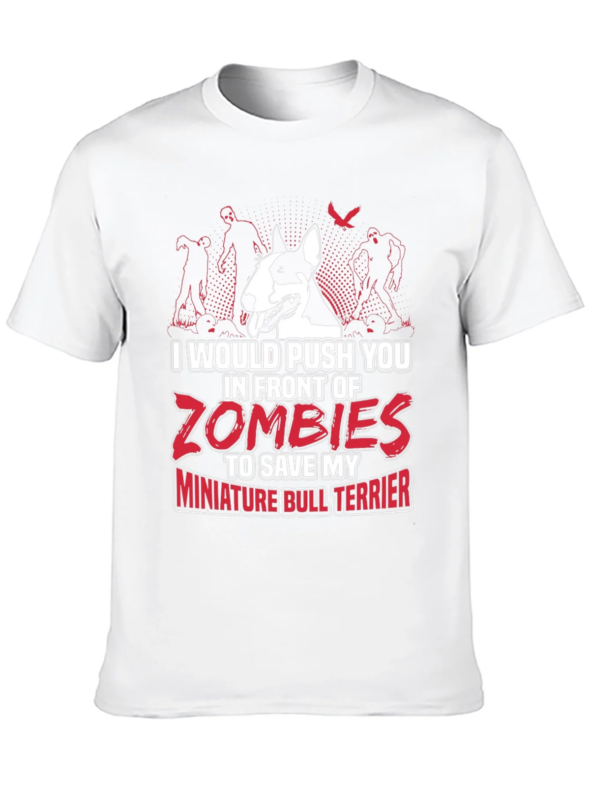 Miniature Bull Terrier Zombie T-Shirt product image 9