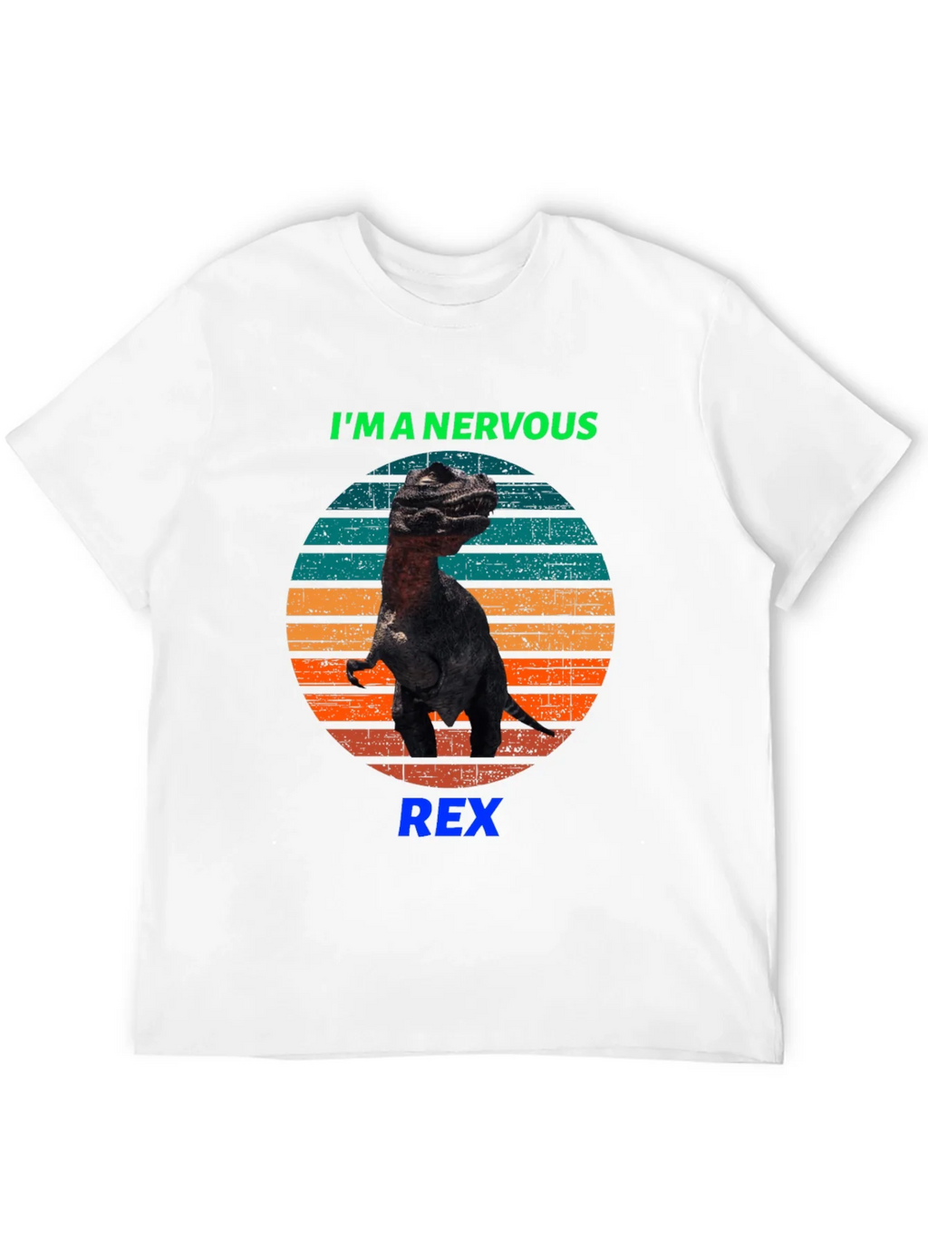 Nervous Rex T-Shirt - Funny Dinosaur Tee product image 3