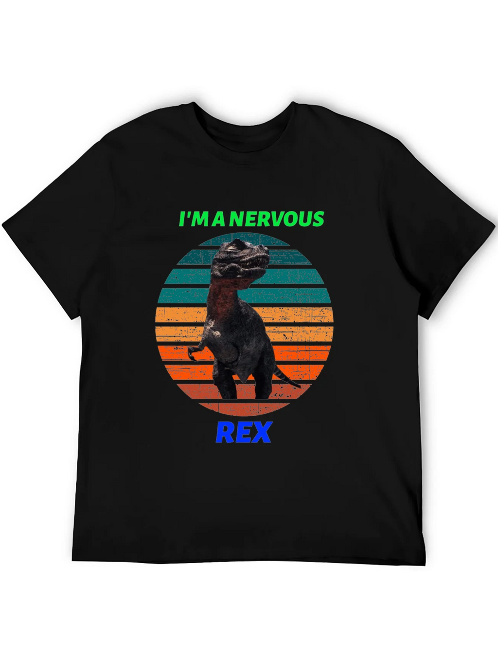 Nervous Rex T-Shirt - Funny Dinosaur Tee product image 8