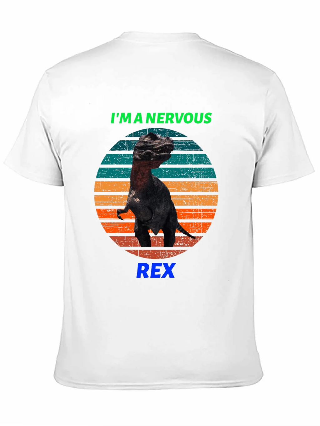 Nervous Rex T-Shirt - Funny Dinosaur Tee product image 2