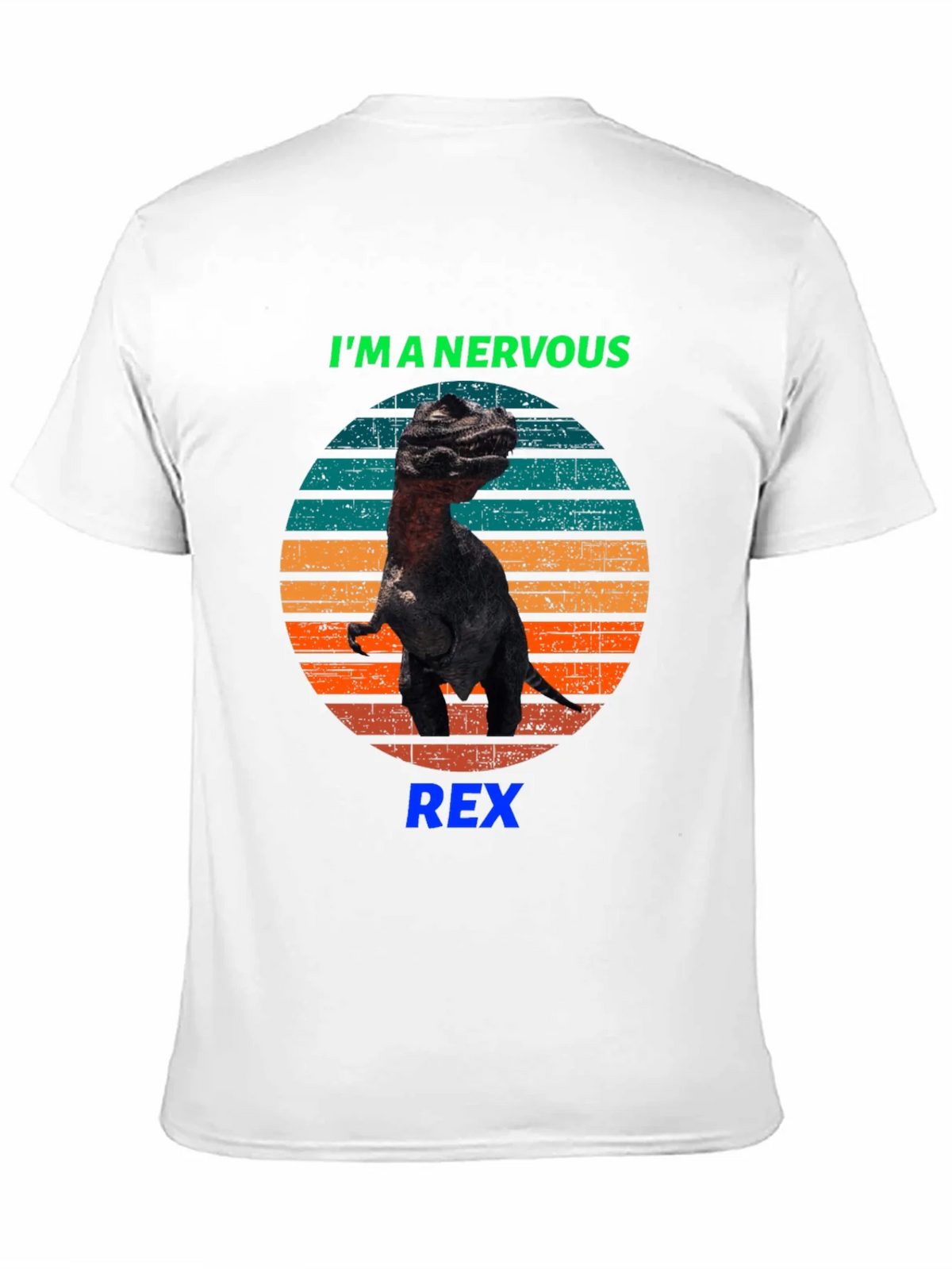 Nervous Rex T-Shirt - Funny Dinosaur Tee product image 2