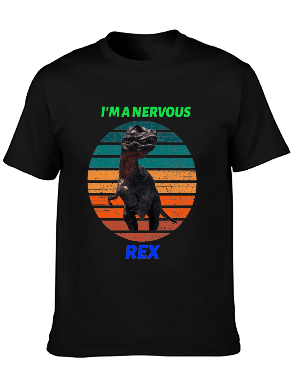 Nervous Rex T-Shirt - Funny Dinosaur Tee product image 6