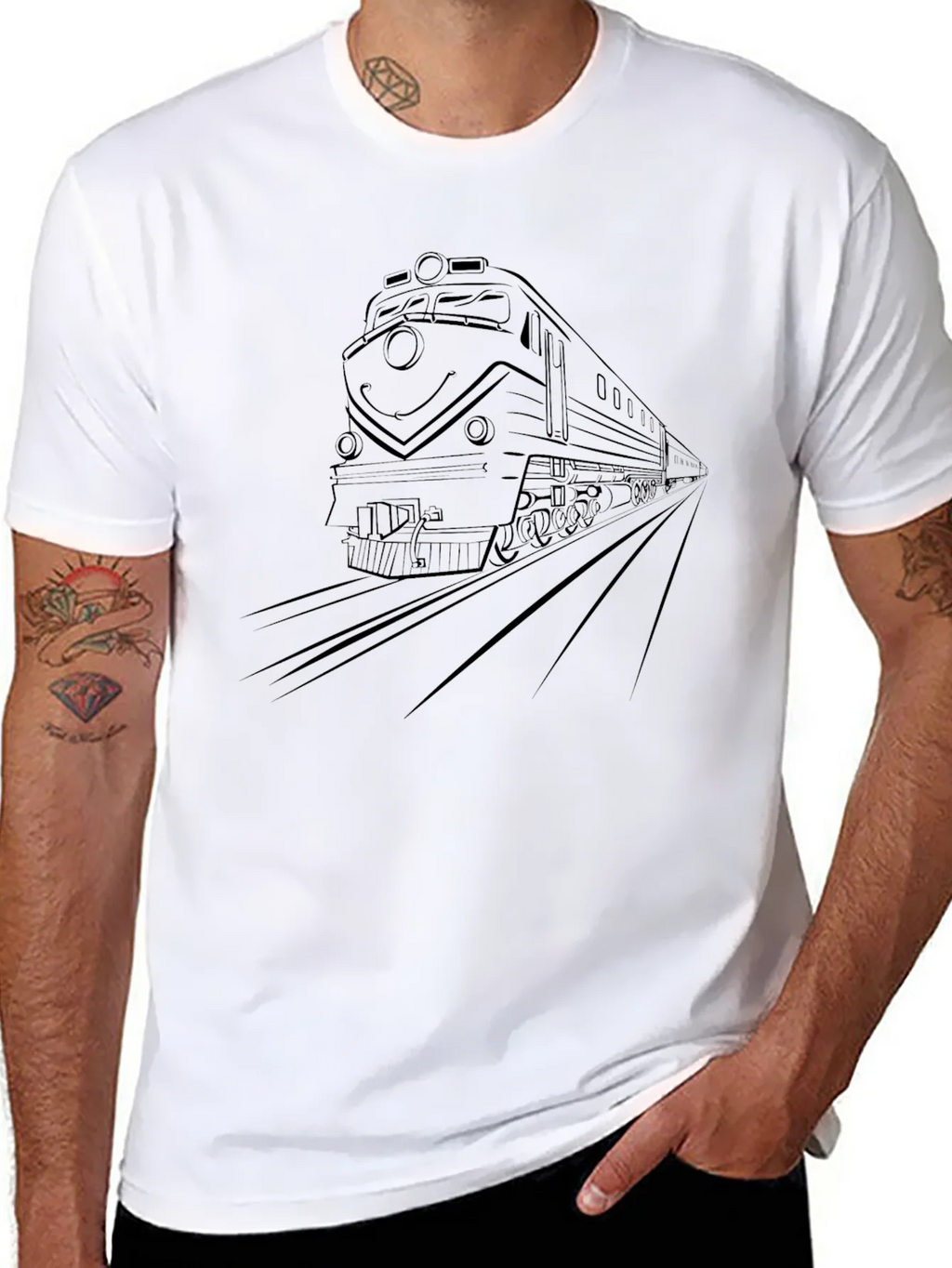 Train Graphic Tee - Classic Locomotive Shirt product image 10