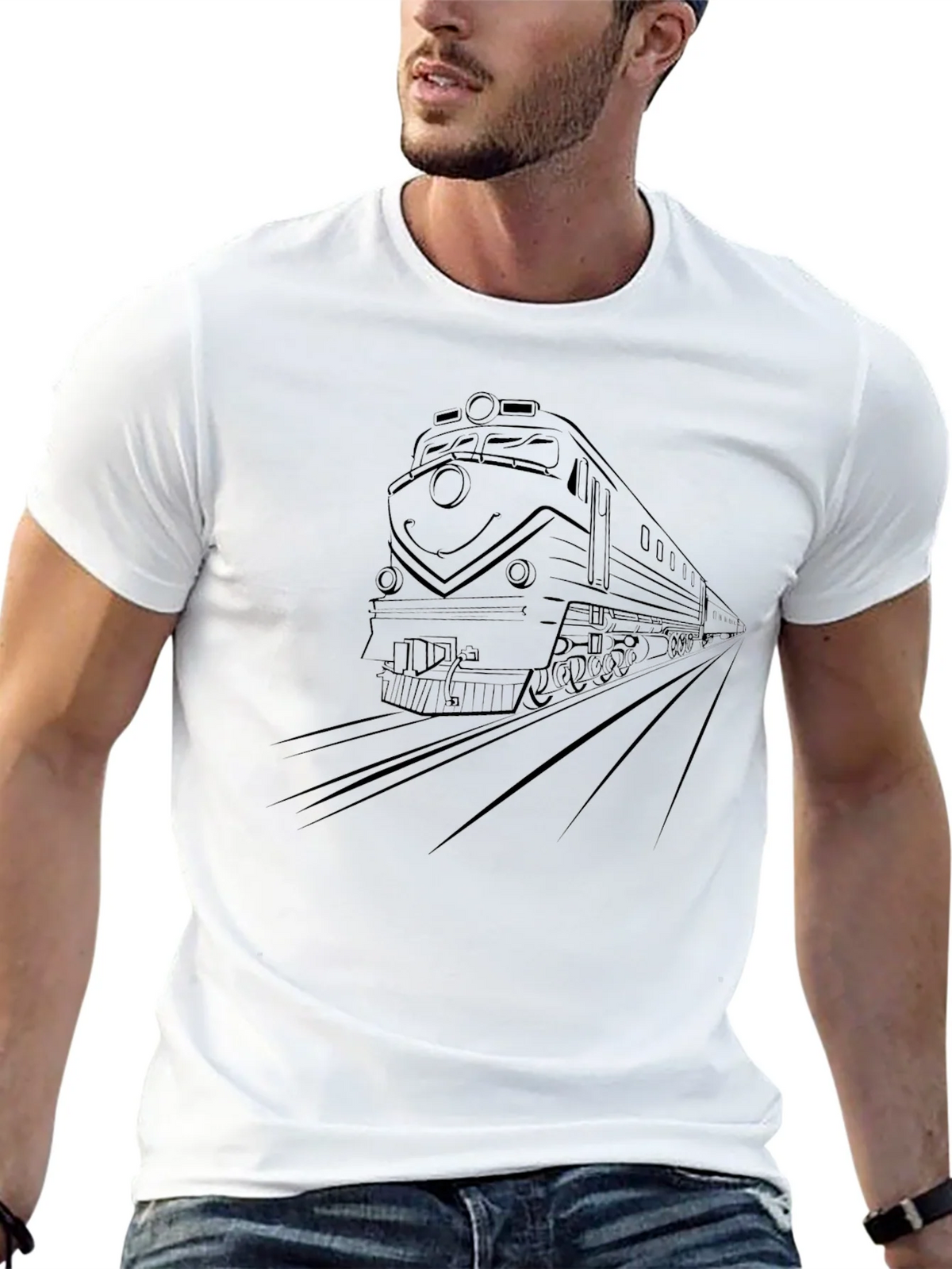 Train Graphic Tee - Classic Locomotive Shirt product image 4