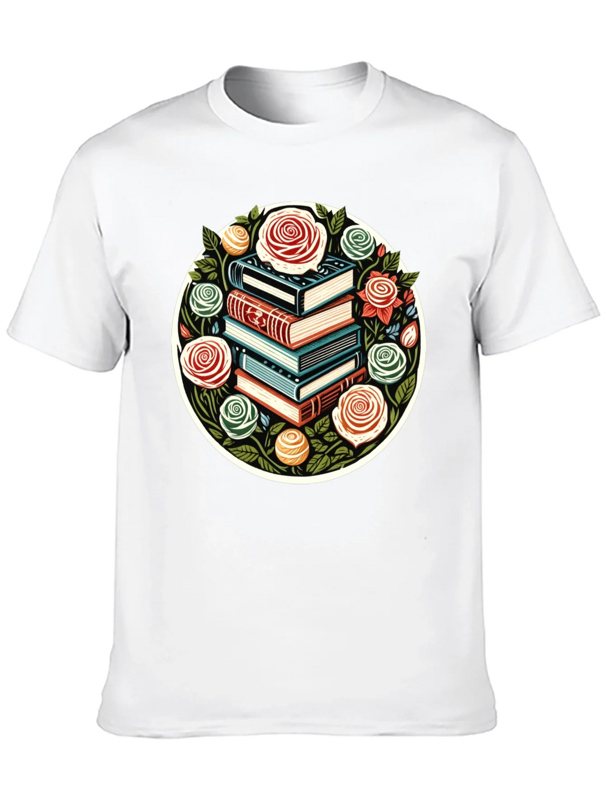 Book Stack & Roses Graphic Tee product image 9