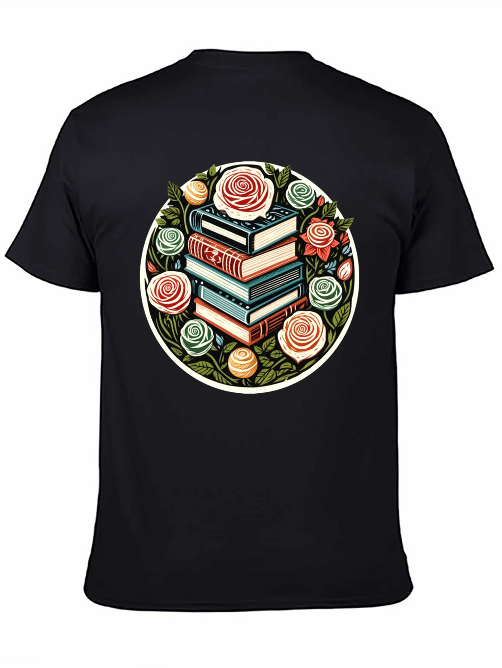Book Stack & Roses Graphic Tee product image 4