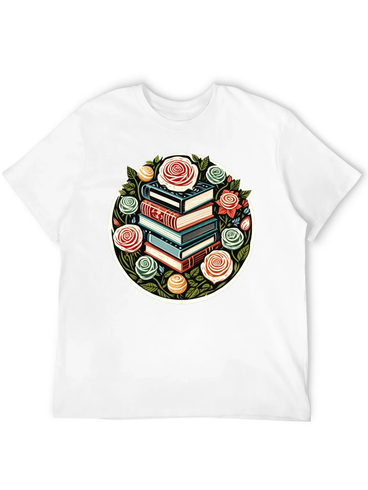 Book Stack & Roses Graphic Tee product image 11
