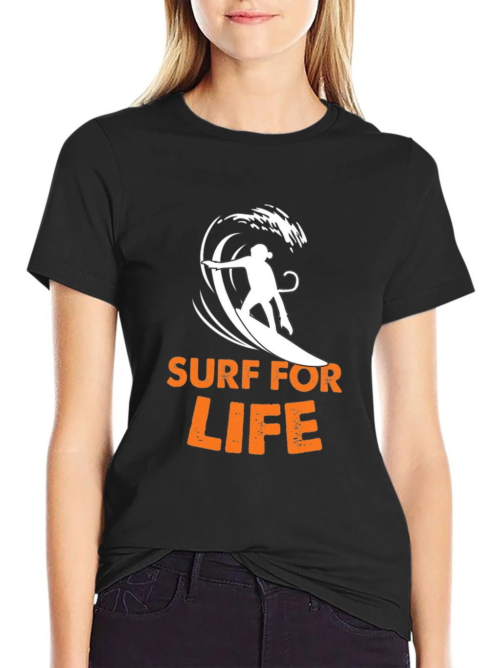 Surf For Life Graphic Tee - Black product image 2