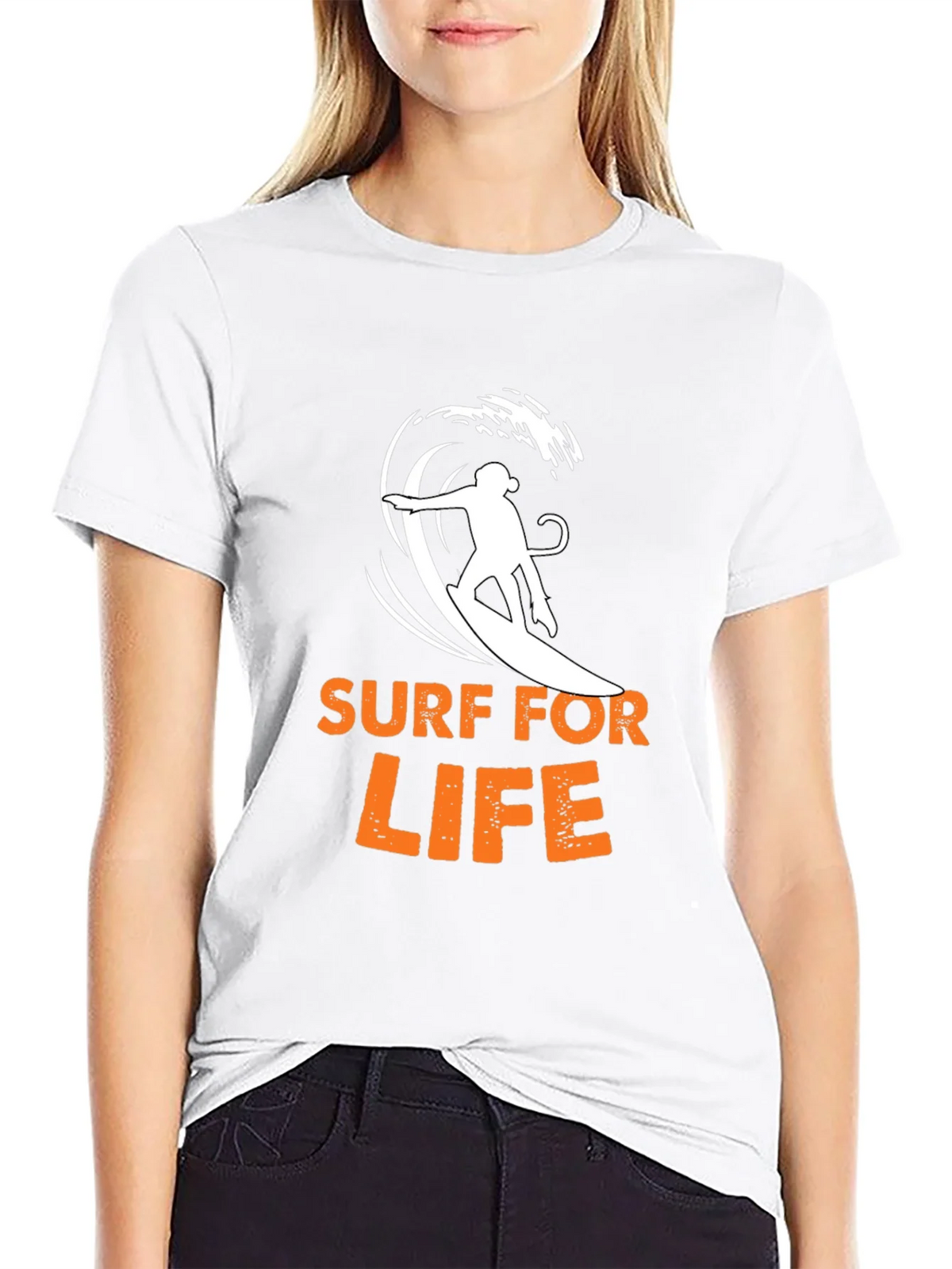 Surf For Life Graphic Tee - Black product image 8
