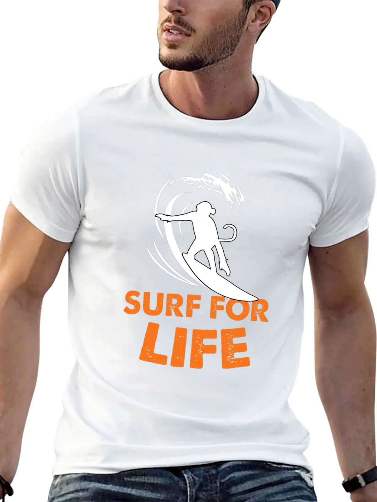 Surf For Life Graphic Tee - Black product image 12