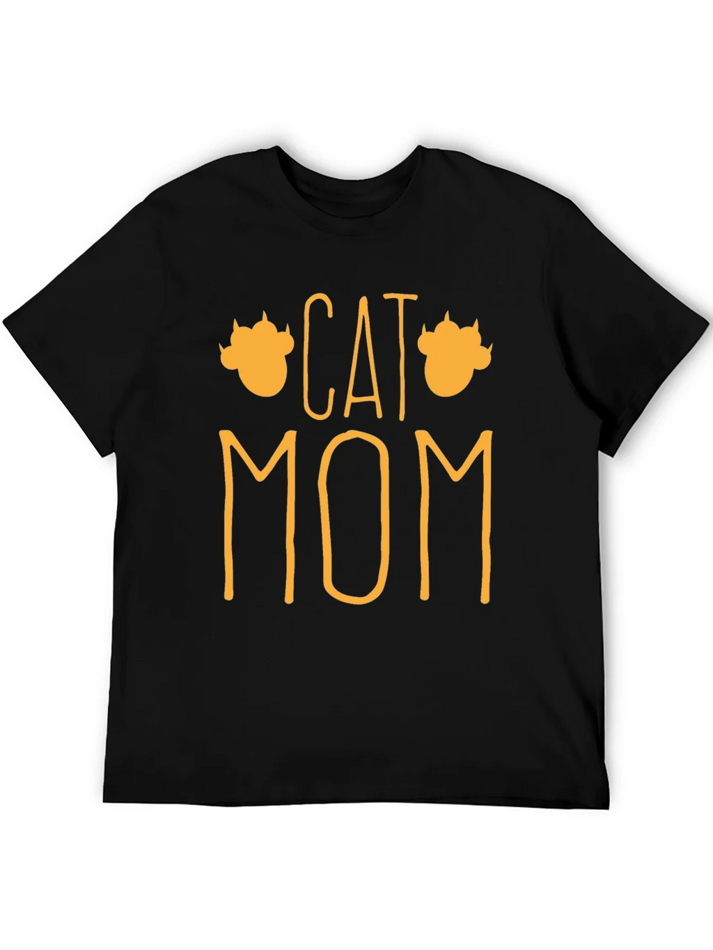 Cat Mom Graphic T-Shirt - Black product image 8
