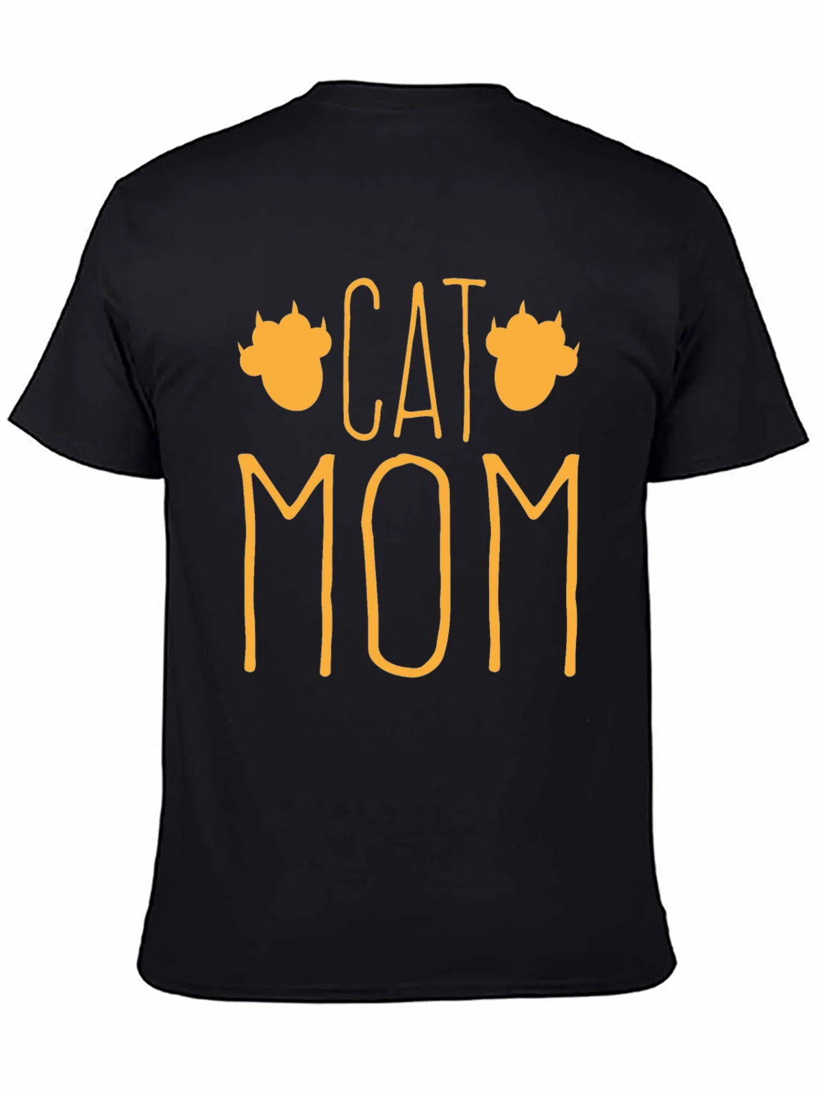 Cat Mom Graphic T-Shirt - Black product image 7
