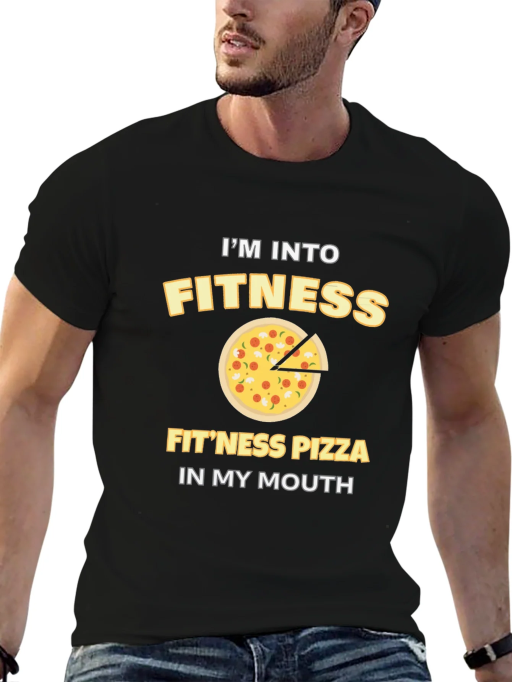 Fitness Pizza T-Shirt - Funny Workout Tee product image 6