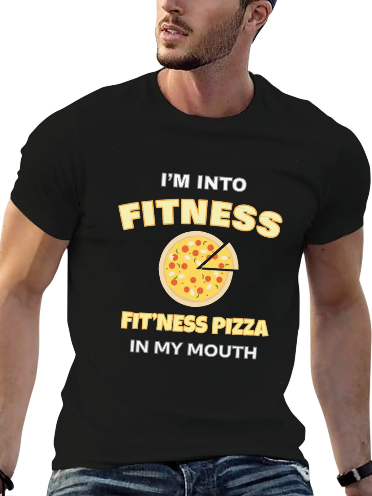 Fitness Pizza T-Shirt - Funny Workout Tee product image 6