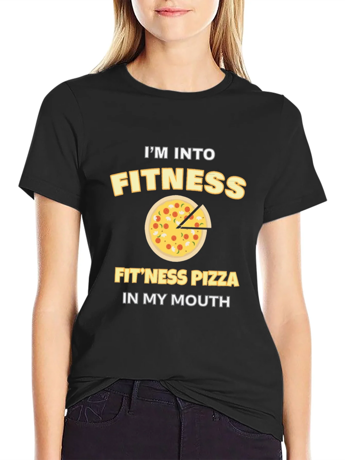 Fitness Pizza T-Shirt - Funny Workout Tee product image 2