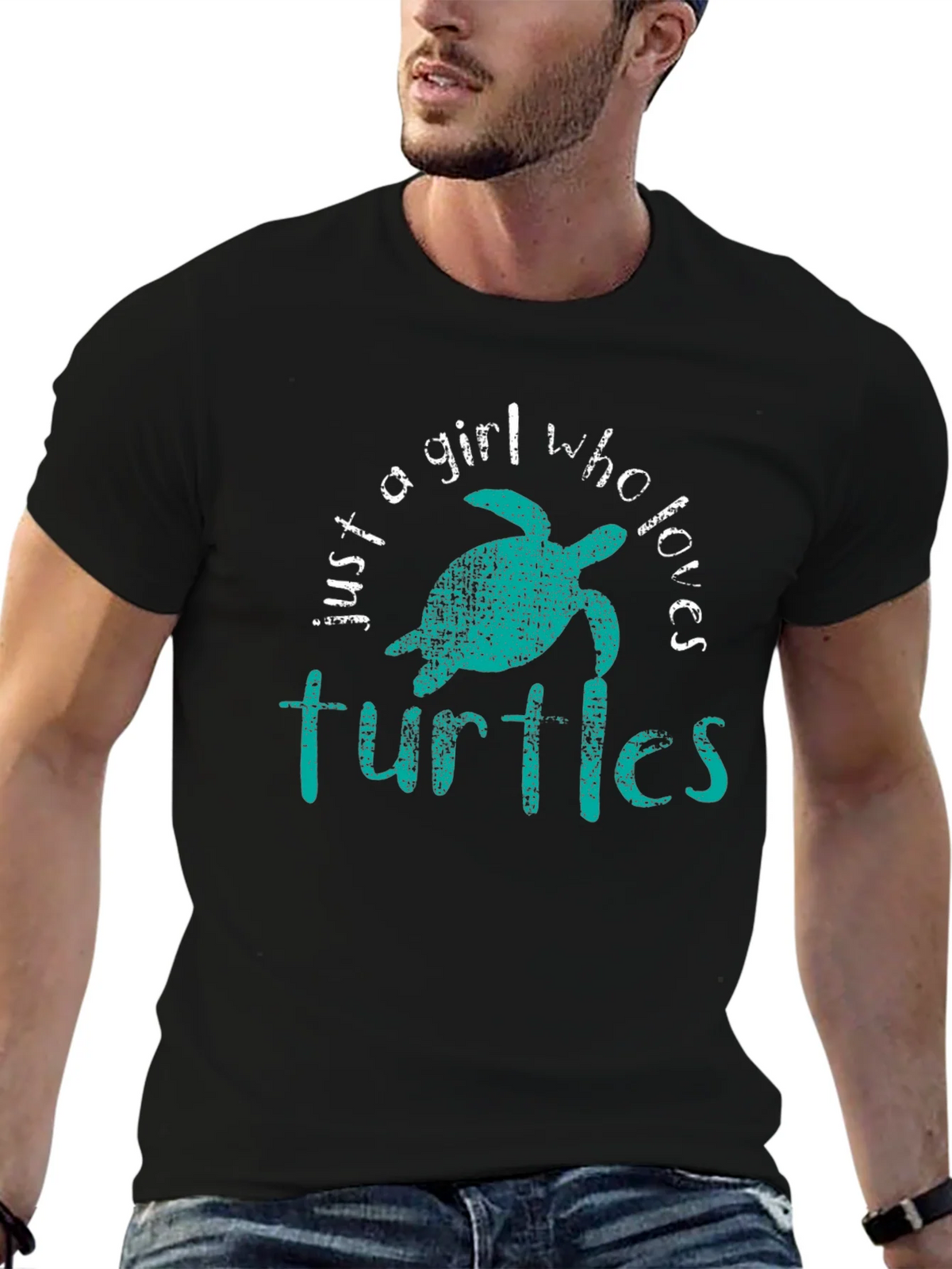 Just A Girl Who Loves Turtles Graphic Tee product image 9