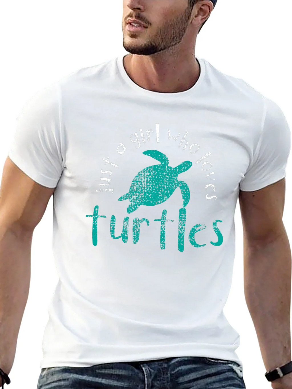 Just A Girl Who Loves Turtles Graphic Tee product image 4