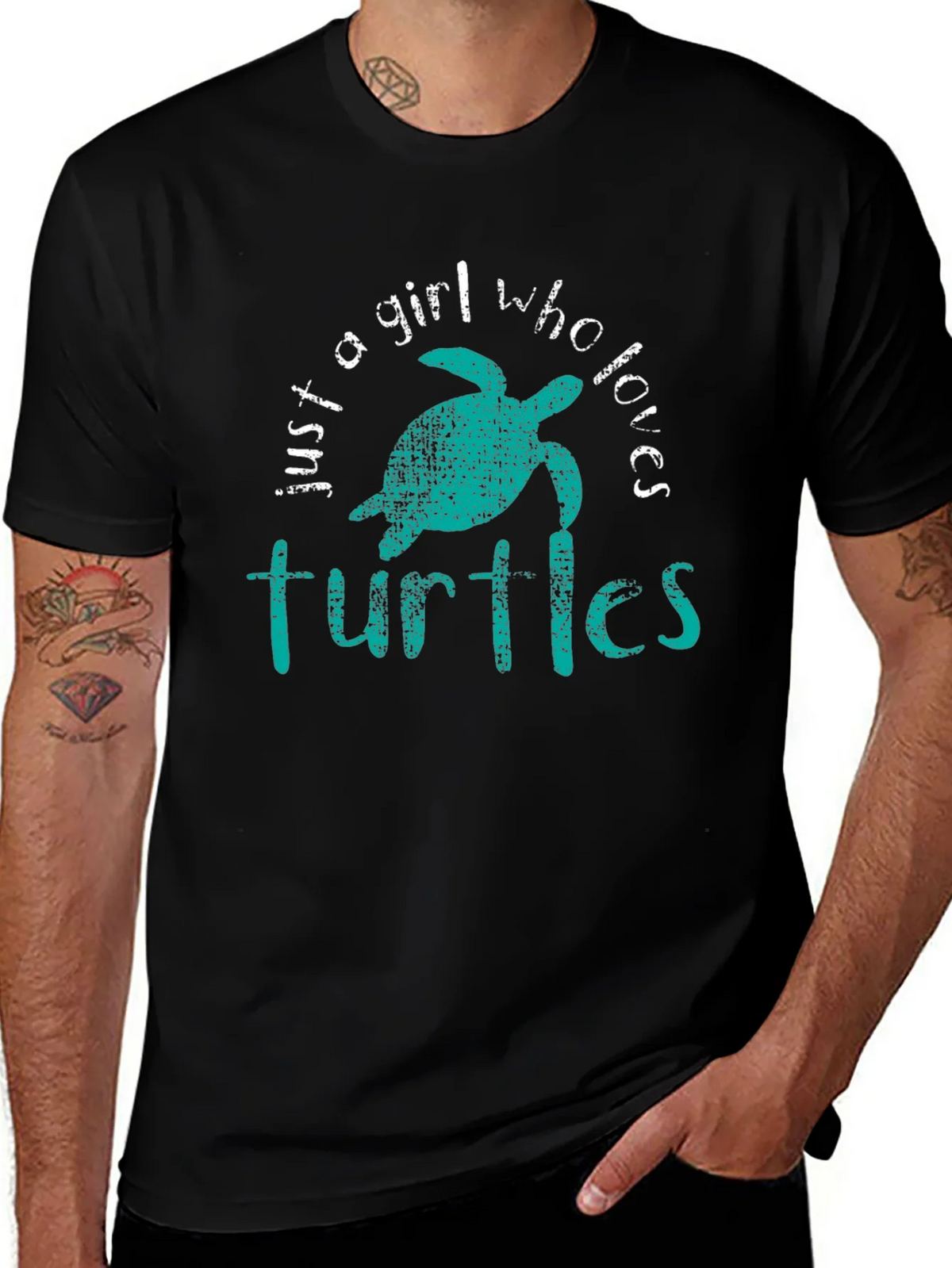 Just A Girl Who Loves Turtles Graphic Tee product image 1