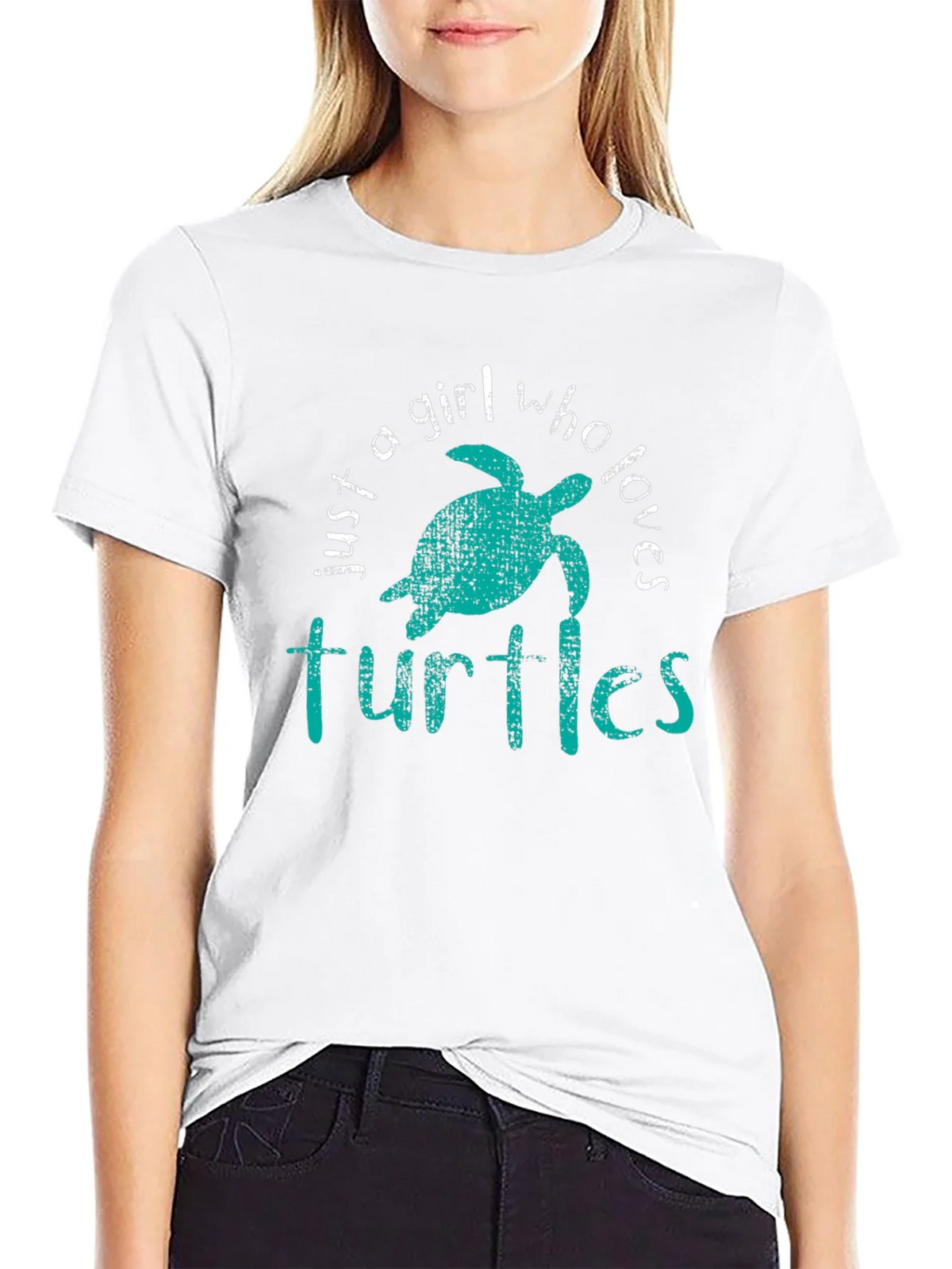 Just A Girl Who Loves Turtles Graphic Tee product image 11