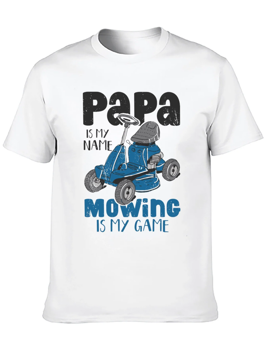 Papa Mowing is My Game T-Shirt - Funny Lawn Mower Tee product image 9