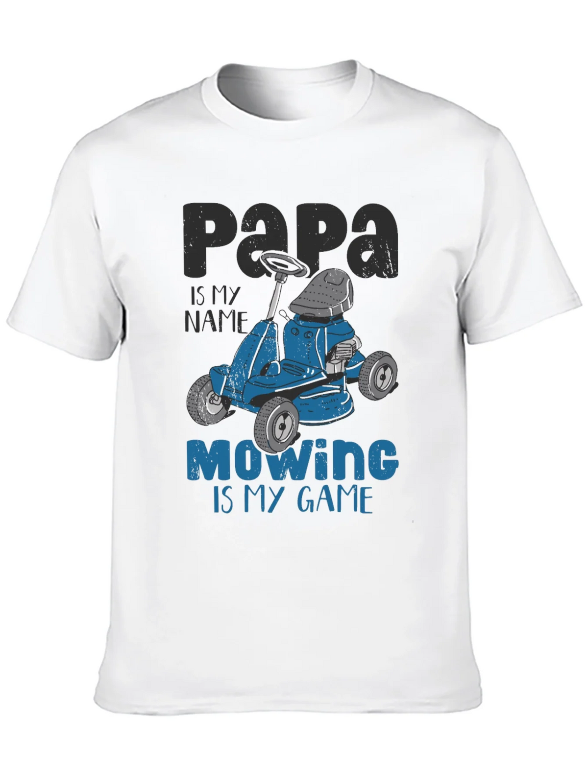 Papa Mowing is My Game T-Shirt - Funny Lawn Mower Tee product image 9