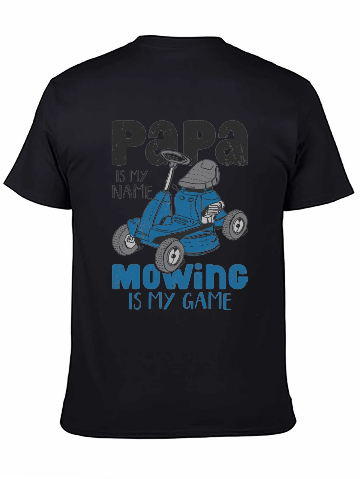 Papa Mowing is My Game T-Shirt - Funny Lawn Mower Tee product image 4