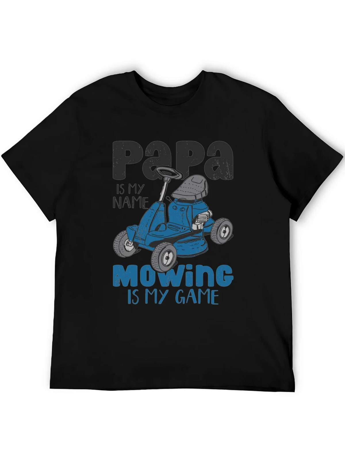 Papa Mowing is My Game T-Shirt - Funny Lawn Mower Tee product image 5