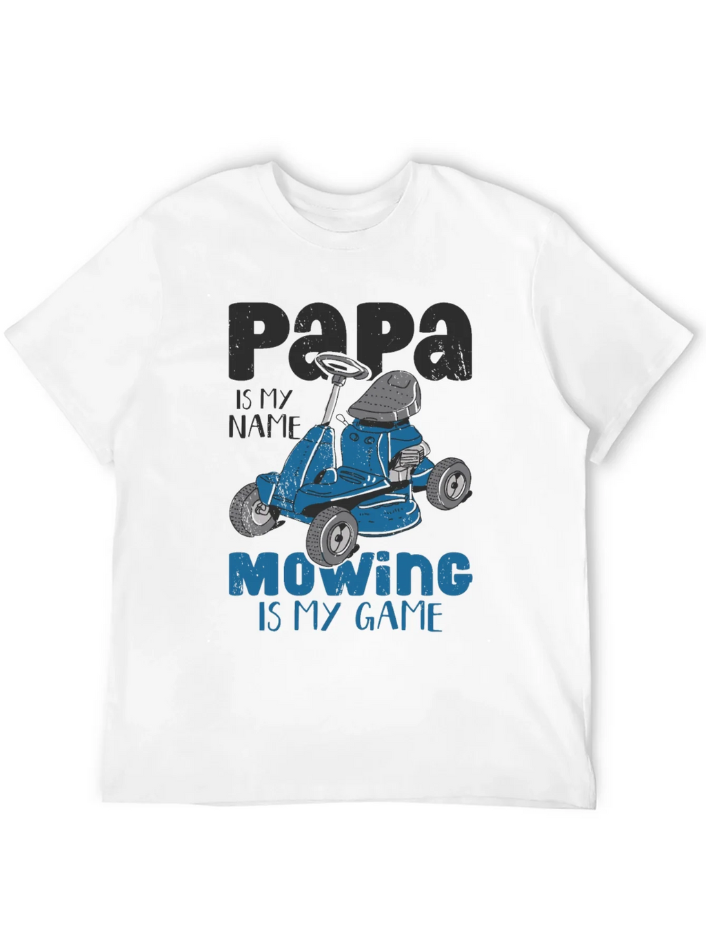 Papa Mowing is My Game T-Shirt - Funny Lawn Mower Tee product image 11