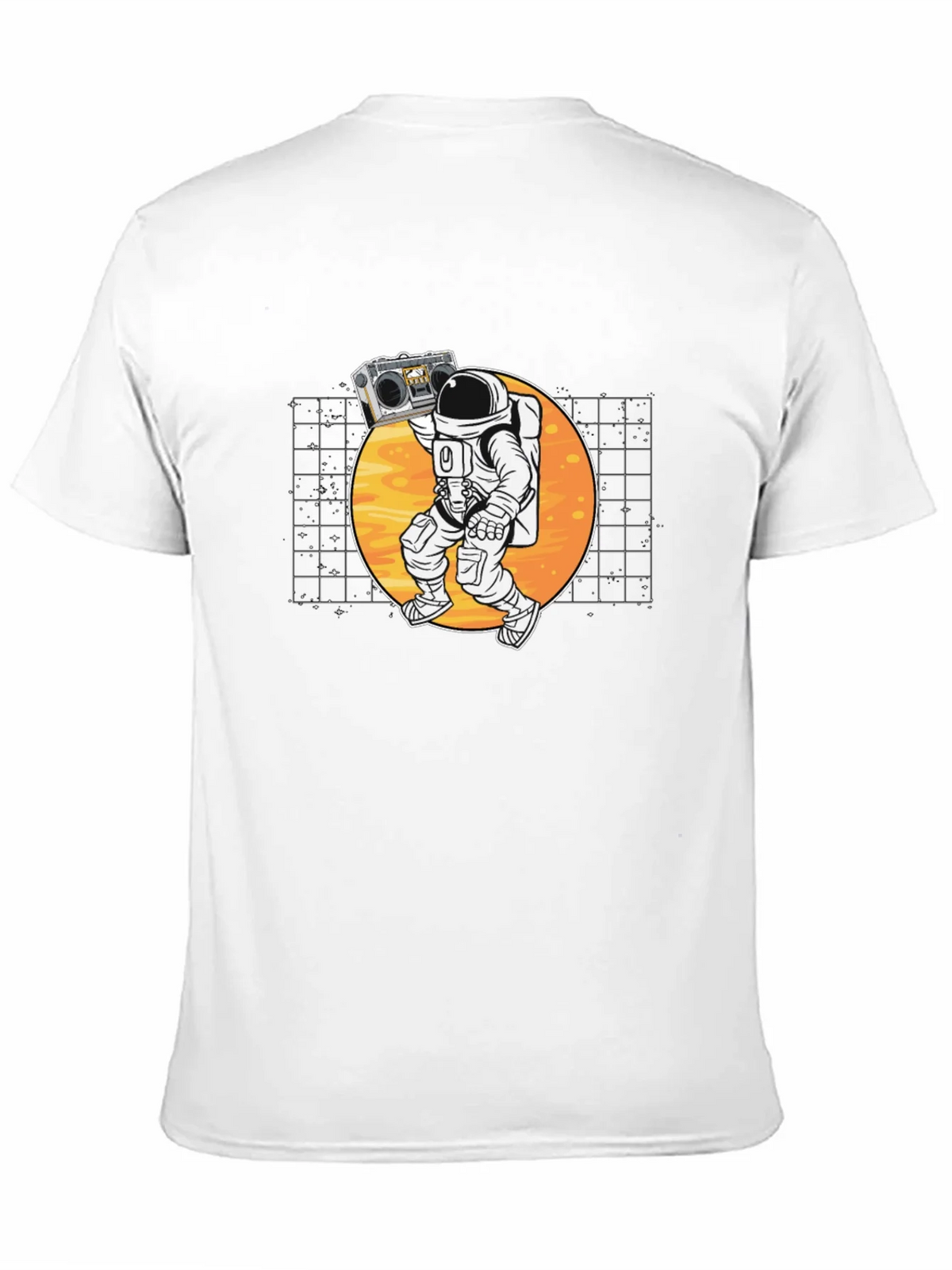 Astronaut Boombox Black T-Shirt - Space Vibes product image 10