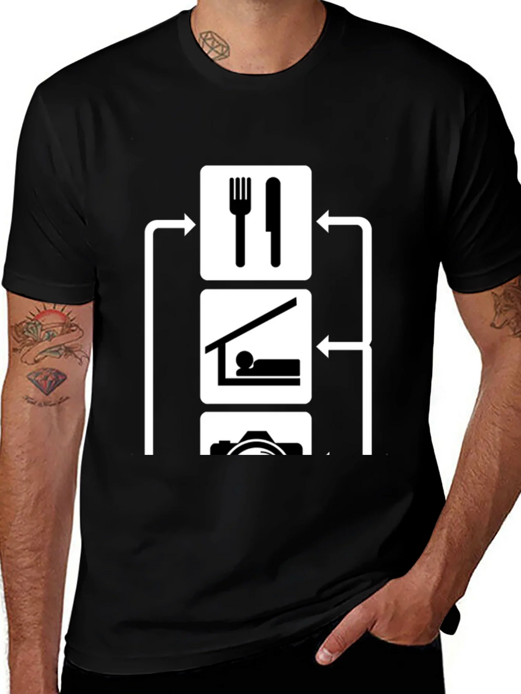 Eat Sleep Photograph T-Shirt product image 1