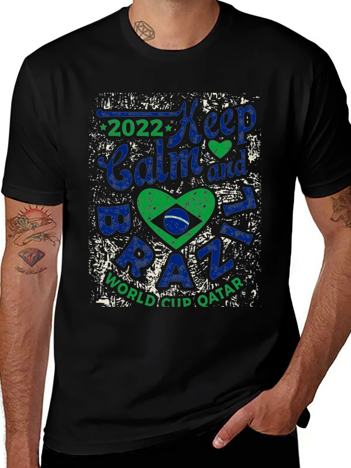 Keep Calm Brazil 2022 World Cup T-Shirt