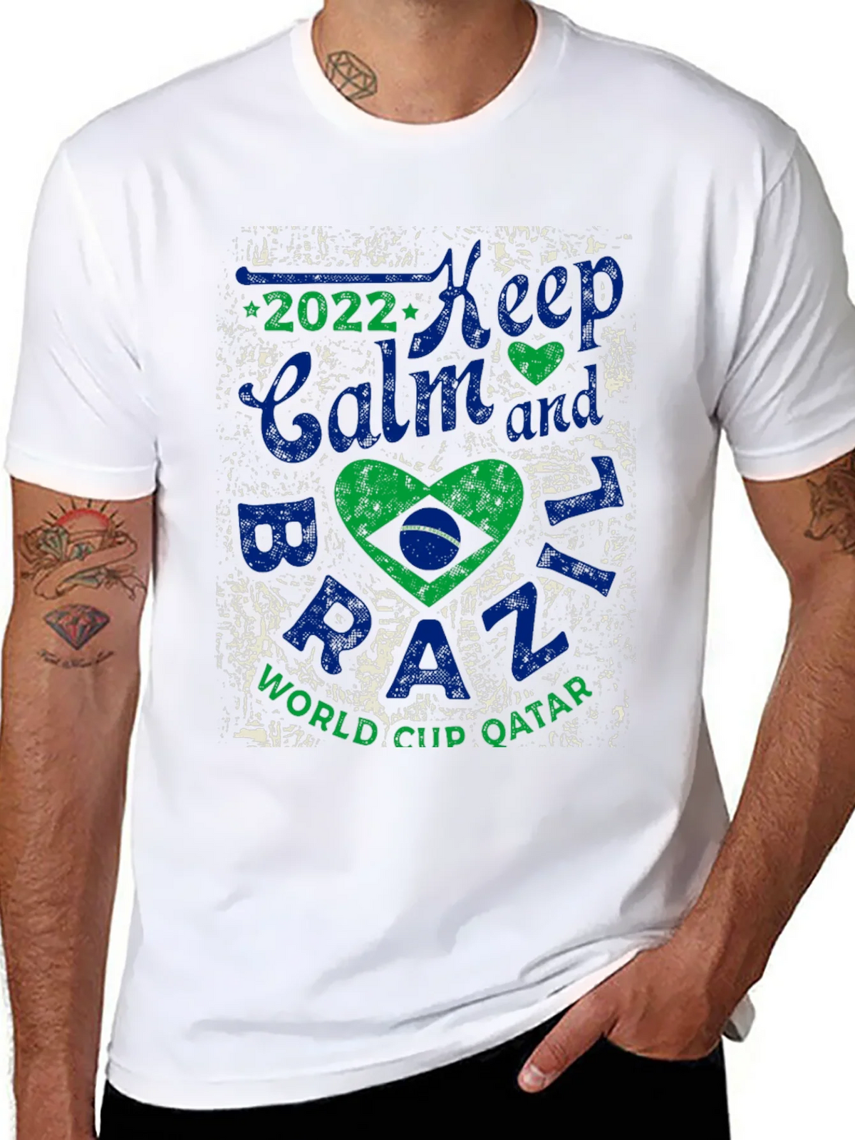 Keep Calm Brazil 2022 World Cup T-Shirt