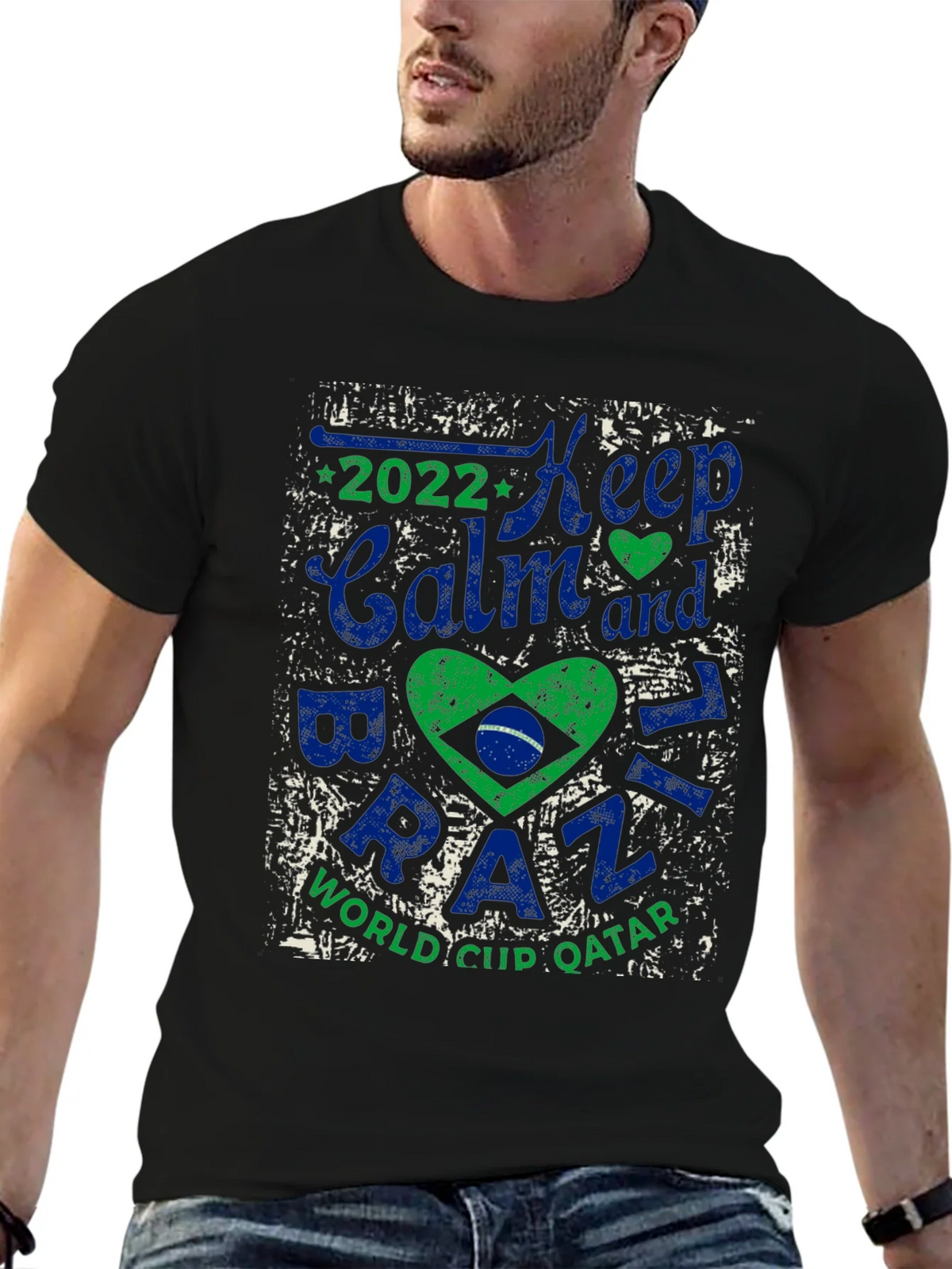 Keep Calm Brazil 2022 World Cup T-Shirt