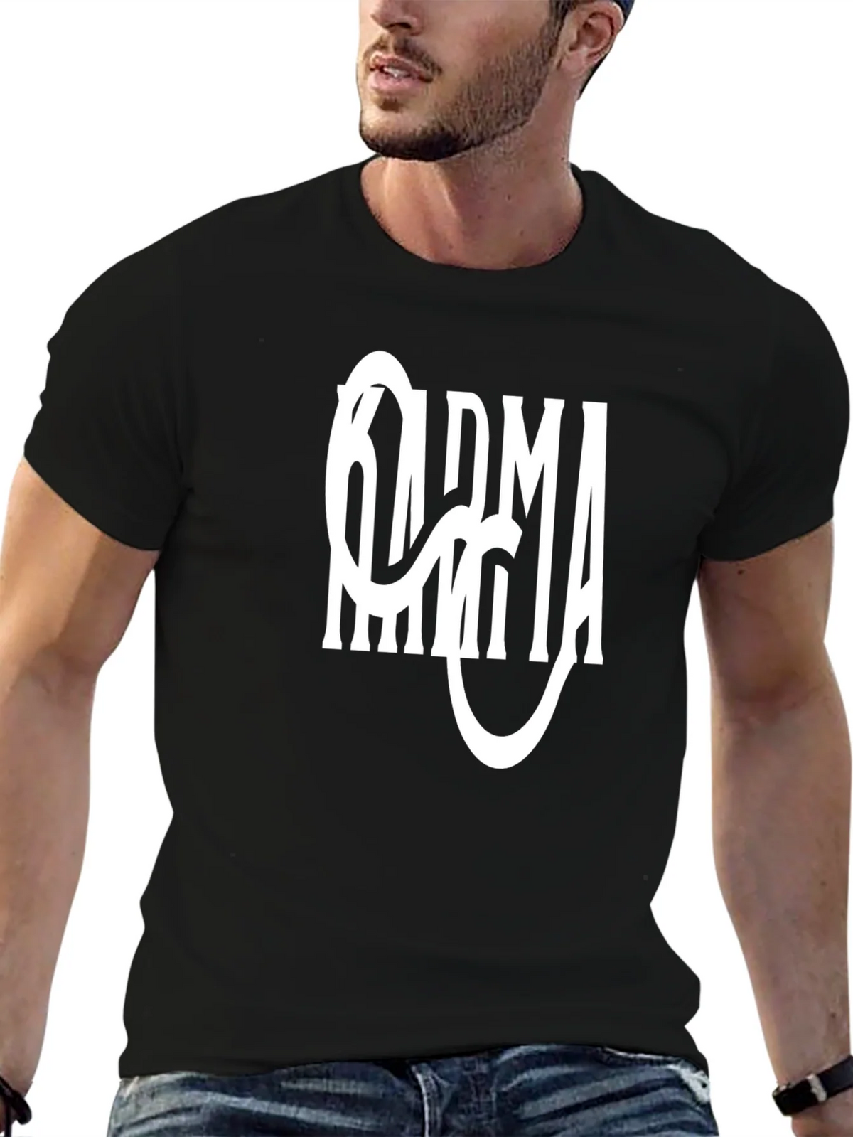 Karma Graphic Tee - Stylish Black T-Shirt product image 6