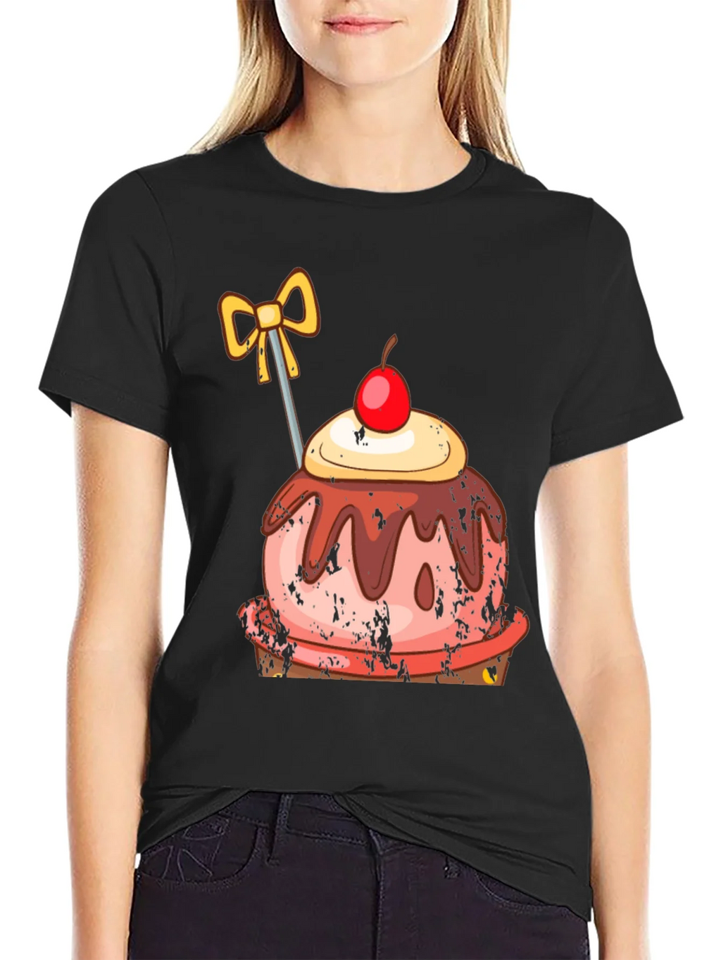 Sweet Treat Graphic Tee - Unisex Black T-Shirt product image 2