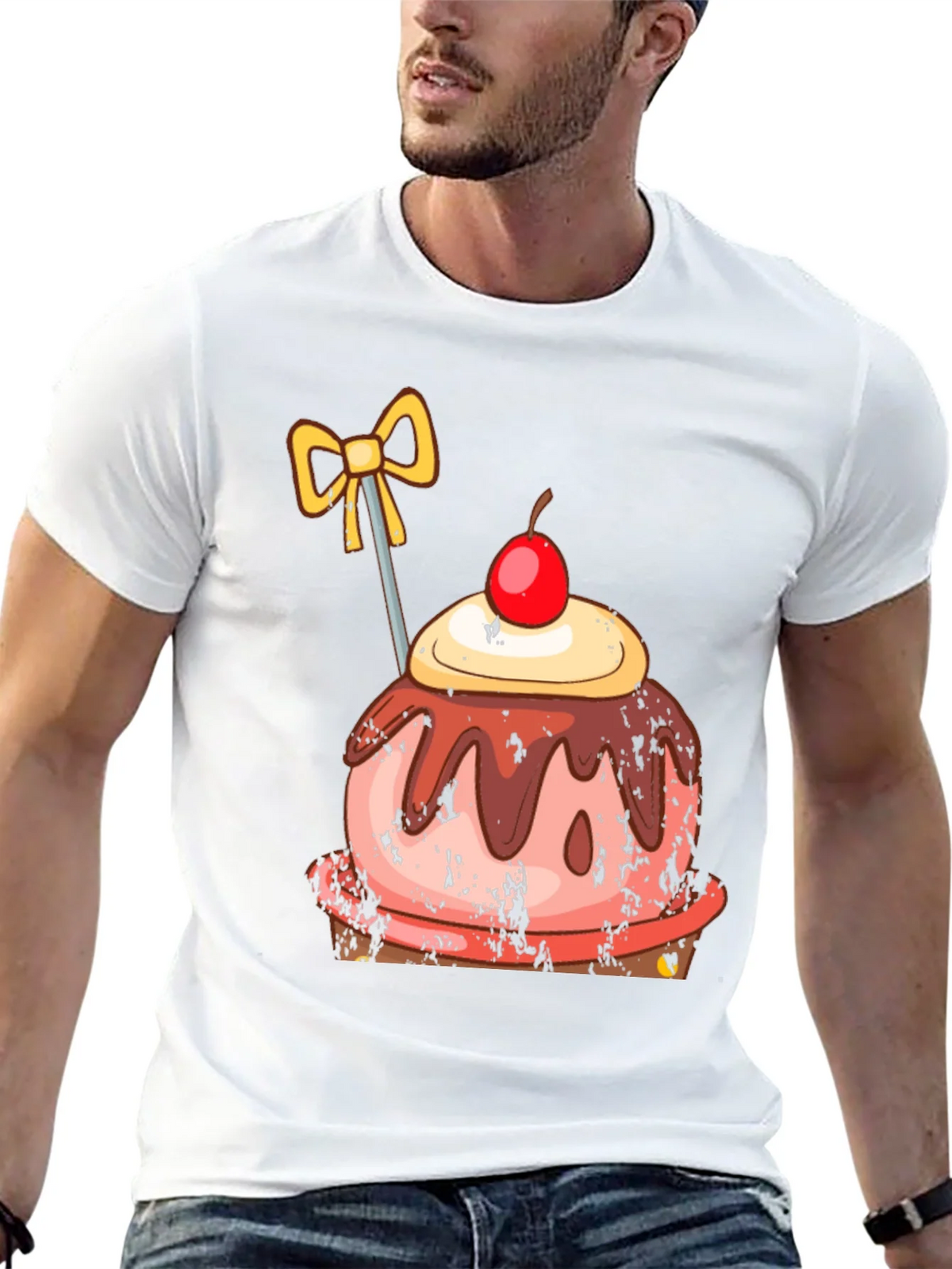Sweet Treat Graphic Tee - Unisex Black T-Shirt product image 12