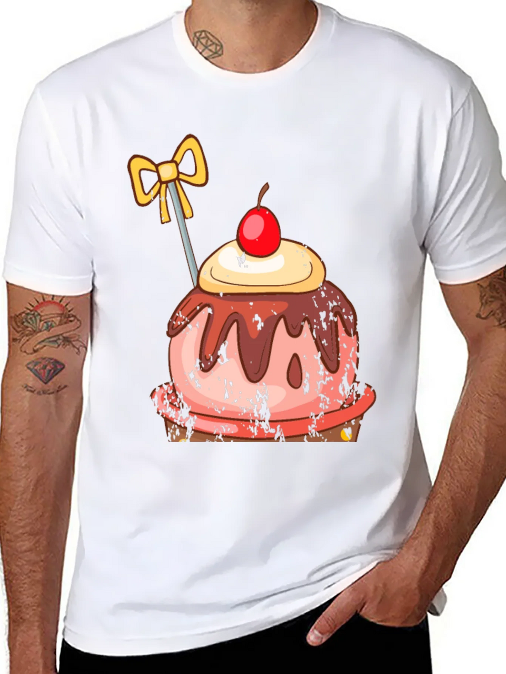 Sweet Treat Graphic Tee - Unisex Black T-Shirt product image 7