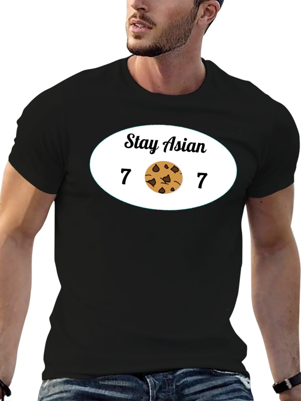 Stay Asian 7 Cookie 7 Funny Graphic Tee product image 6