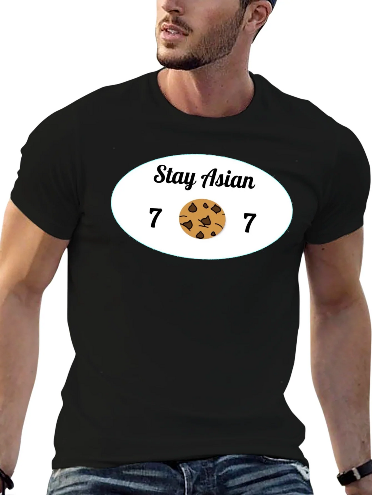 Stay Asian 7 Cookie 7 Funny Graphic Tee product image 6
