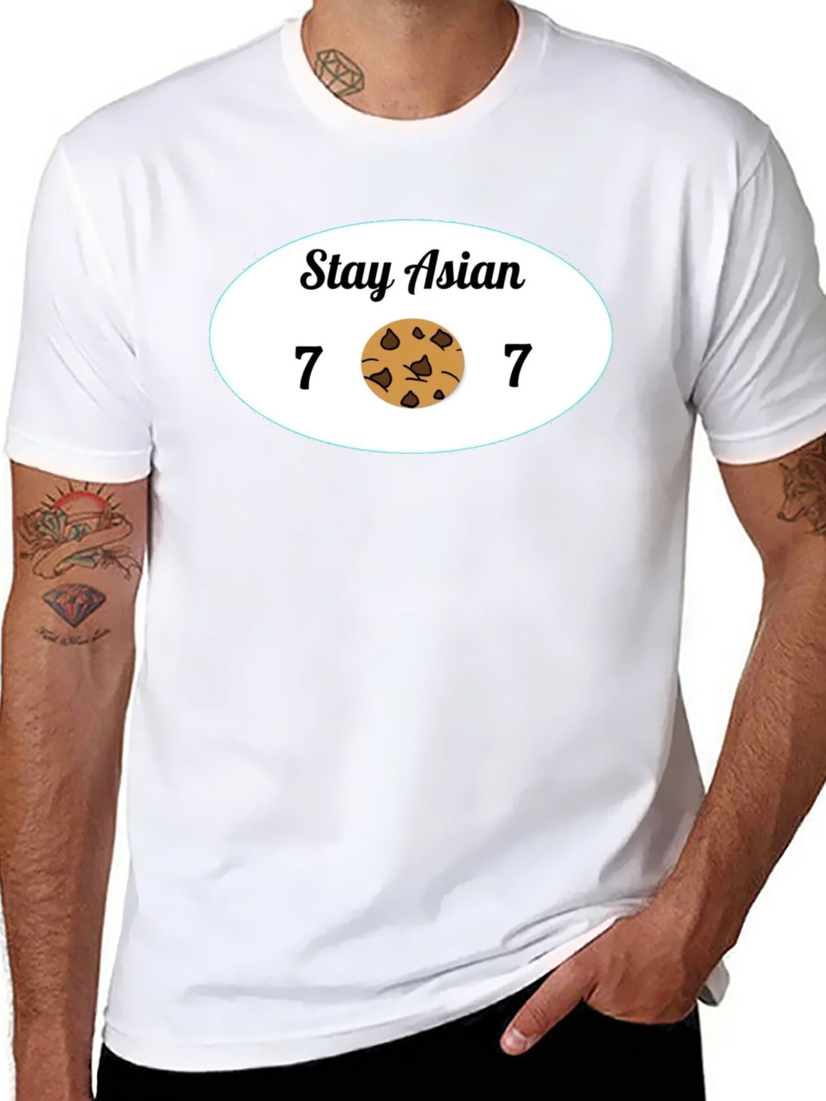 Stay Asian 7 Cookie 7 Funny Graphic Tee product image 7