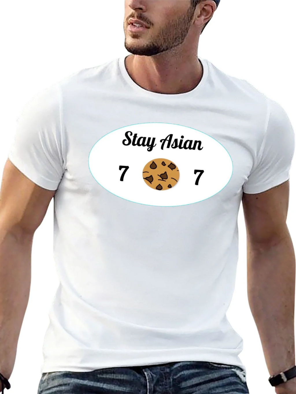 Stay Asian 7 Cookie 7 Funny Graphic Tee product image 12