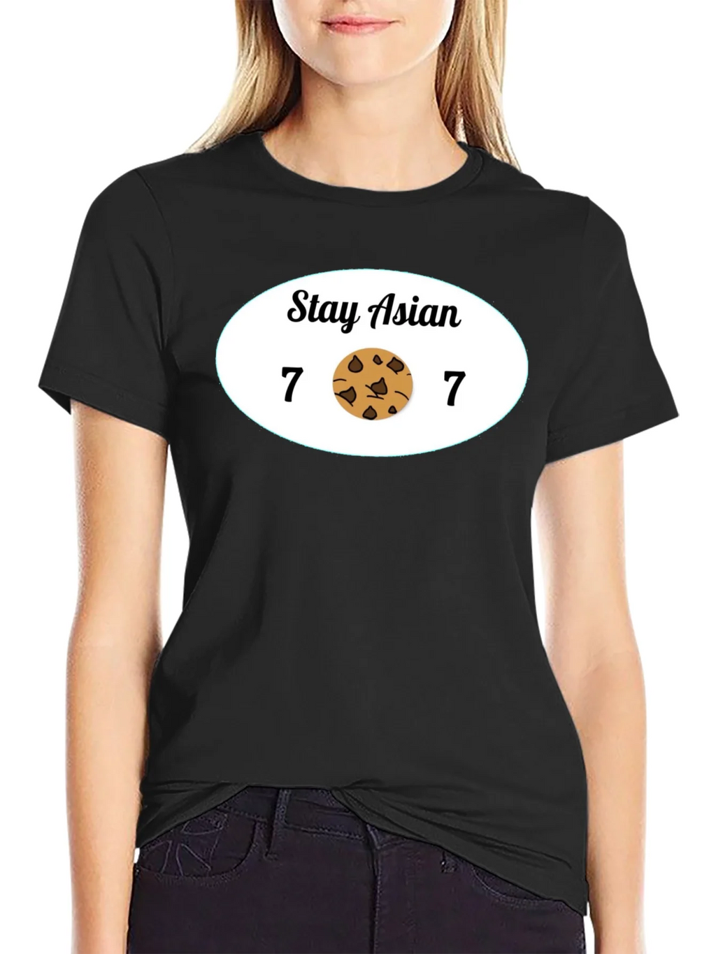 Stay Asian 7 Cookie 7 Funny Graphic Tee product image 2