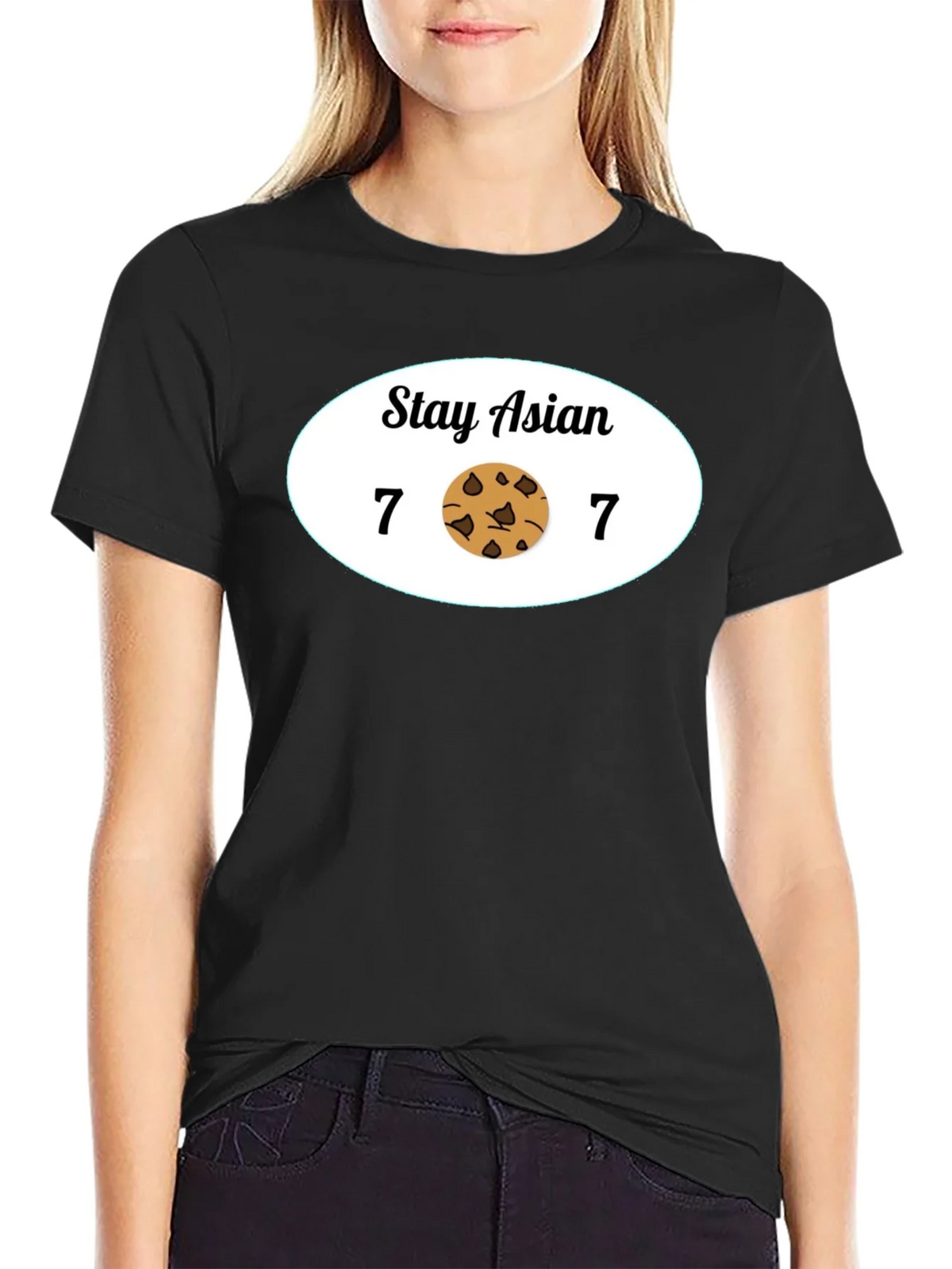 Stay Asian 7 Cookie 7 Funny Graphic Tee product image 2